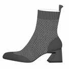 Square-Toe Perforated Heeled Boots (Melissa)