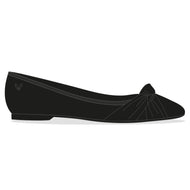 Almond-Toe Knotted Flats (Bibi)