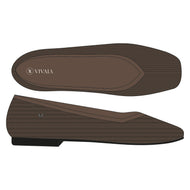 Square-Toe V-Cut Flats (Margot 2.0)