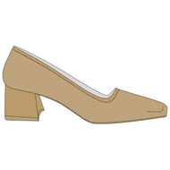 Square-Toe Chunky Heels (Melody)