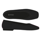Square-Toe V-Cut Flats (Margot 2.0)