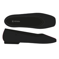 Square-Toe V-Cut Flats (Margot 2.0)