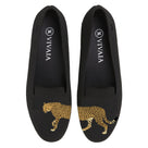 Round-Toe Embroidered Loafers (Audrey)