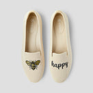 Round-Toe Embroidered Loafers (Audrey)