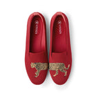 Round-Toe Embroidered Loafers (Audrey)