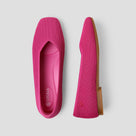 Square-Toe V-Cut Flats (Margot 2.0)