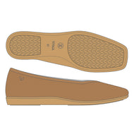 Lightweight Square-Toe V-Cut Flats (Margot Walker)