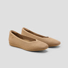 Lightweight Square-Toe V-Cut Flats (Margot Walker)