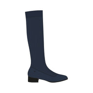 Square-Toe Water Repellent Wool Knee-High Boots (Tara Pro)