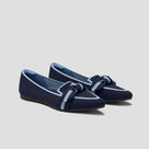 Pointed-Toe Bow Loafers (Michelle 2.0)