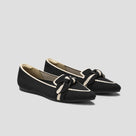 Pointed-Toe Bow Loafers (Michelle 2.0)
