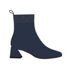 Square-Toe Water-Repellent Heeled Boots (Regina Pro)