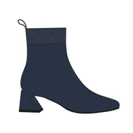 Square-Toe Water-Repellent Heeled Boots (Regina Pro)