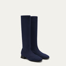 Square-Toe Water Repellent Wool Knee-High Boots (Tara Pro)