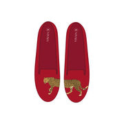 Round-Toe Embroidered Loafers (Audrey)